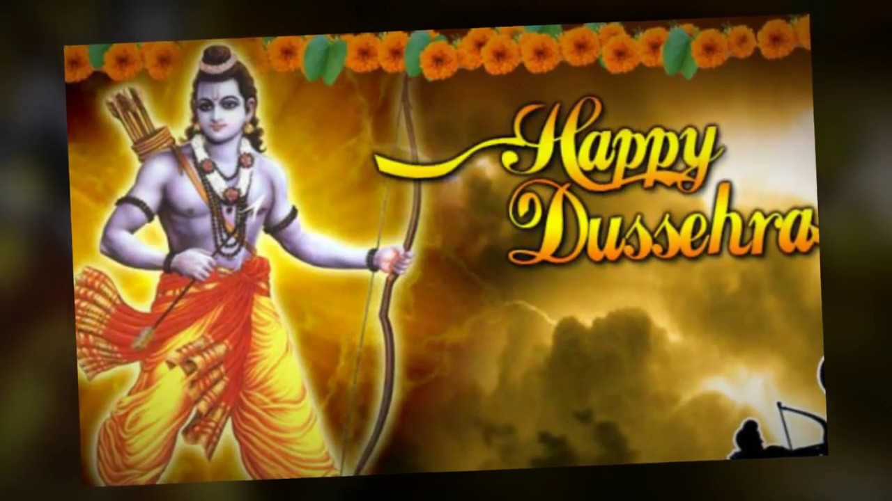 Dussehra Dasara Dusshera Vijayadashami Images Wishes - Lord Rama , HD Wallpaper & Backgrounds
