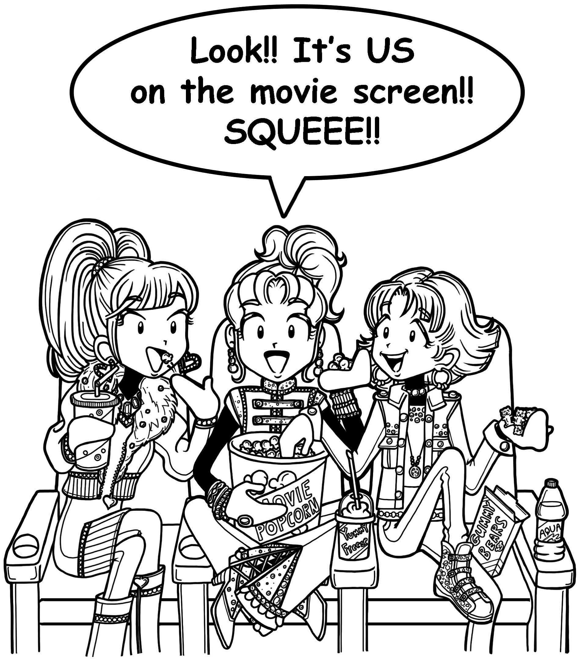 Dork Diaries Coloring Pages Bff - Dork Diaries Movie 2019 , HD Wallpaper & Backgrounds