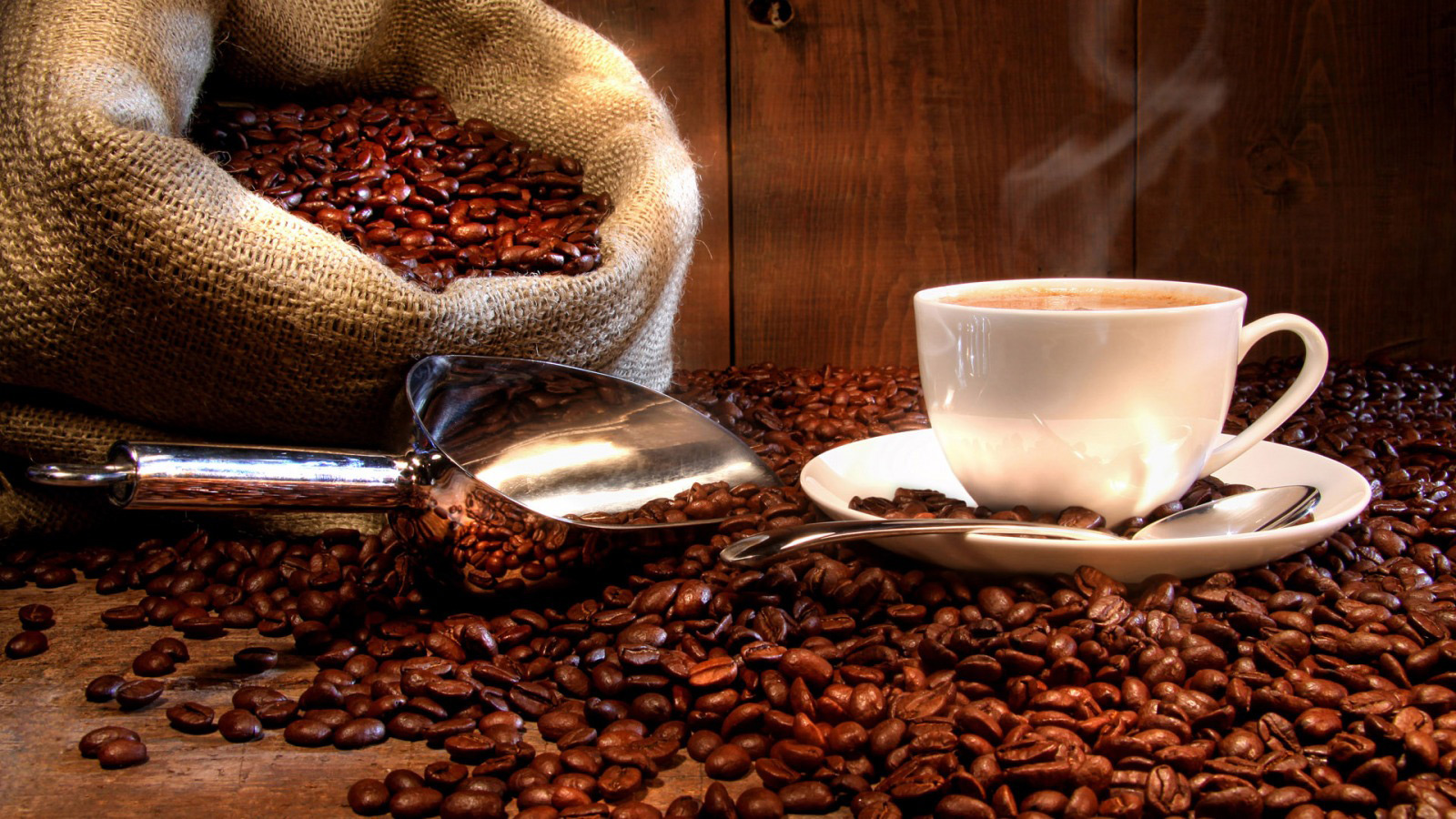 Blue Mountain Coffee - Coffee With Coffee Beans , HD Wallpaper & Backgrounds