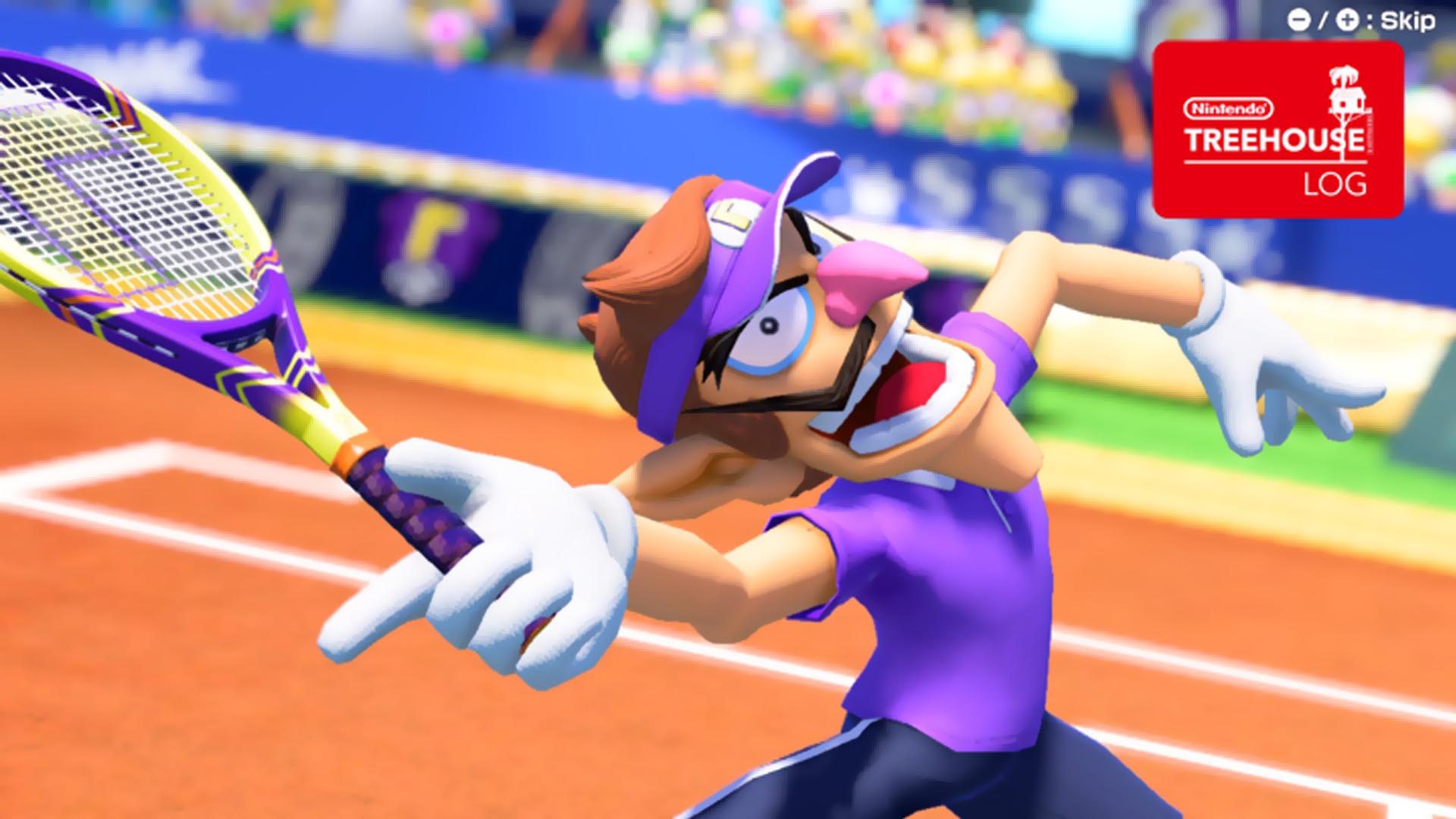 Newest Treehouse Log Introduces Mario Tennis Aces' - Mario Tennis Aces Waluigi , HD Wallpaper & Backgrounds