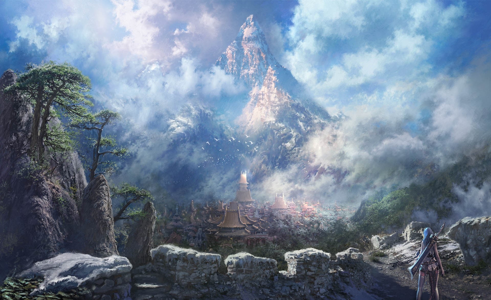 Blade And Soul Background , HD Wallpaper & Backgrounds