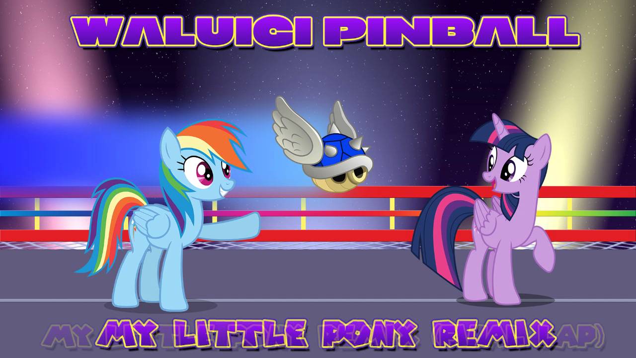 [mlp Fim X Mario Kart] Waluigi Pinball - Waluigi My Little Pony , HD Wallpaper & Backgrounds