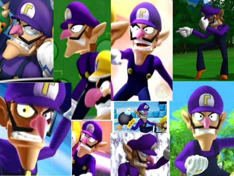 Waluigi Wallpaper Wallpapersafari - Love Mario Power Tennis Wario And Waluigi , HD Wallpaper & Backgrounds