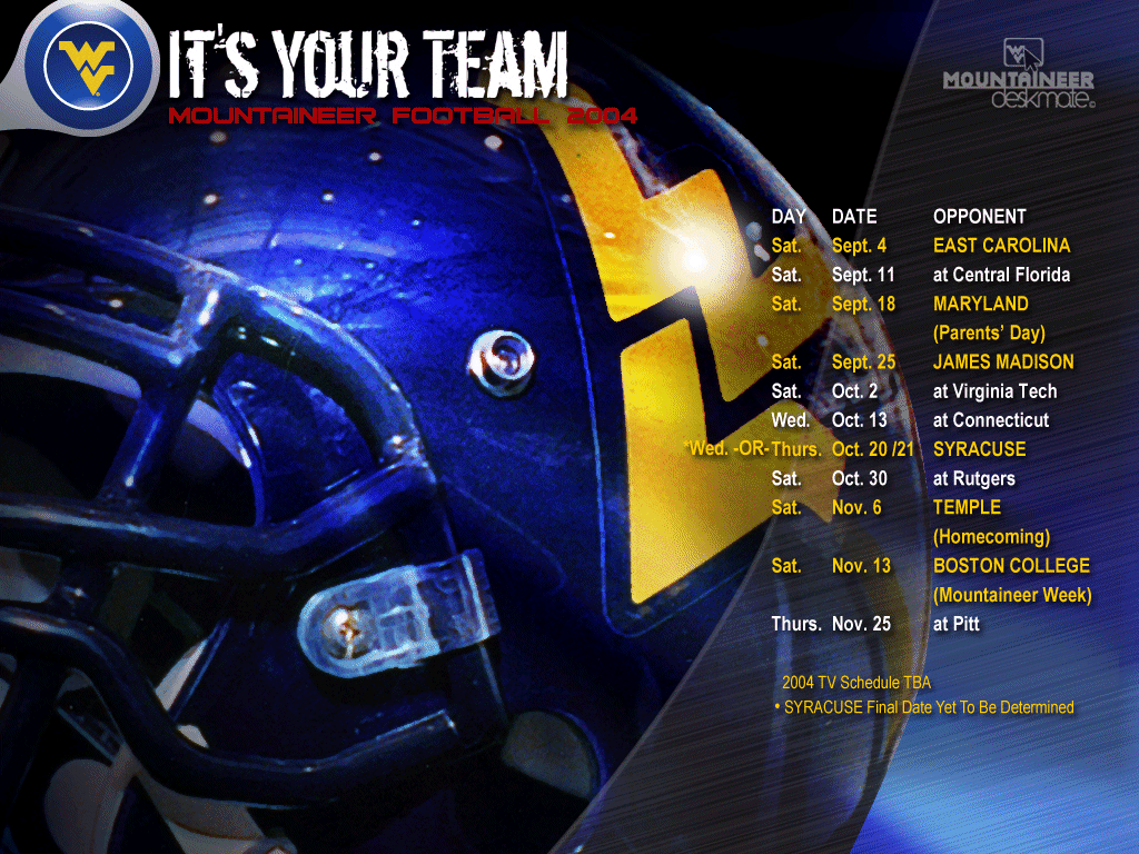 Wvu Football Background 2017 Schedule , HD Wallpaper & Backgrounds