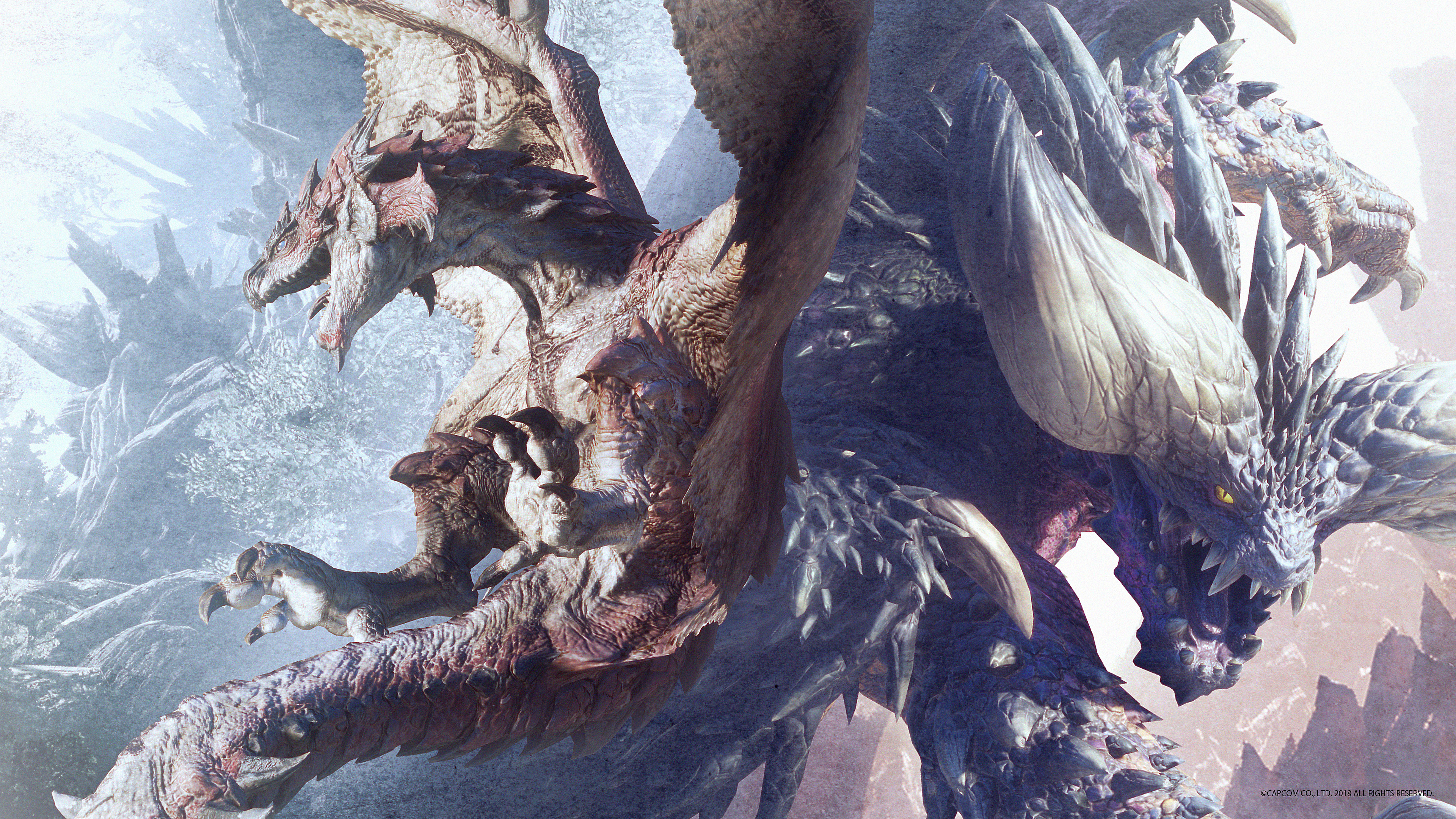 Rathalos And Nergigante - Monster Hunter World Rathalos , HD Wallpaper & Backgrounds