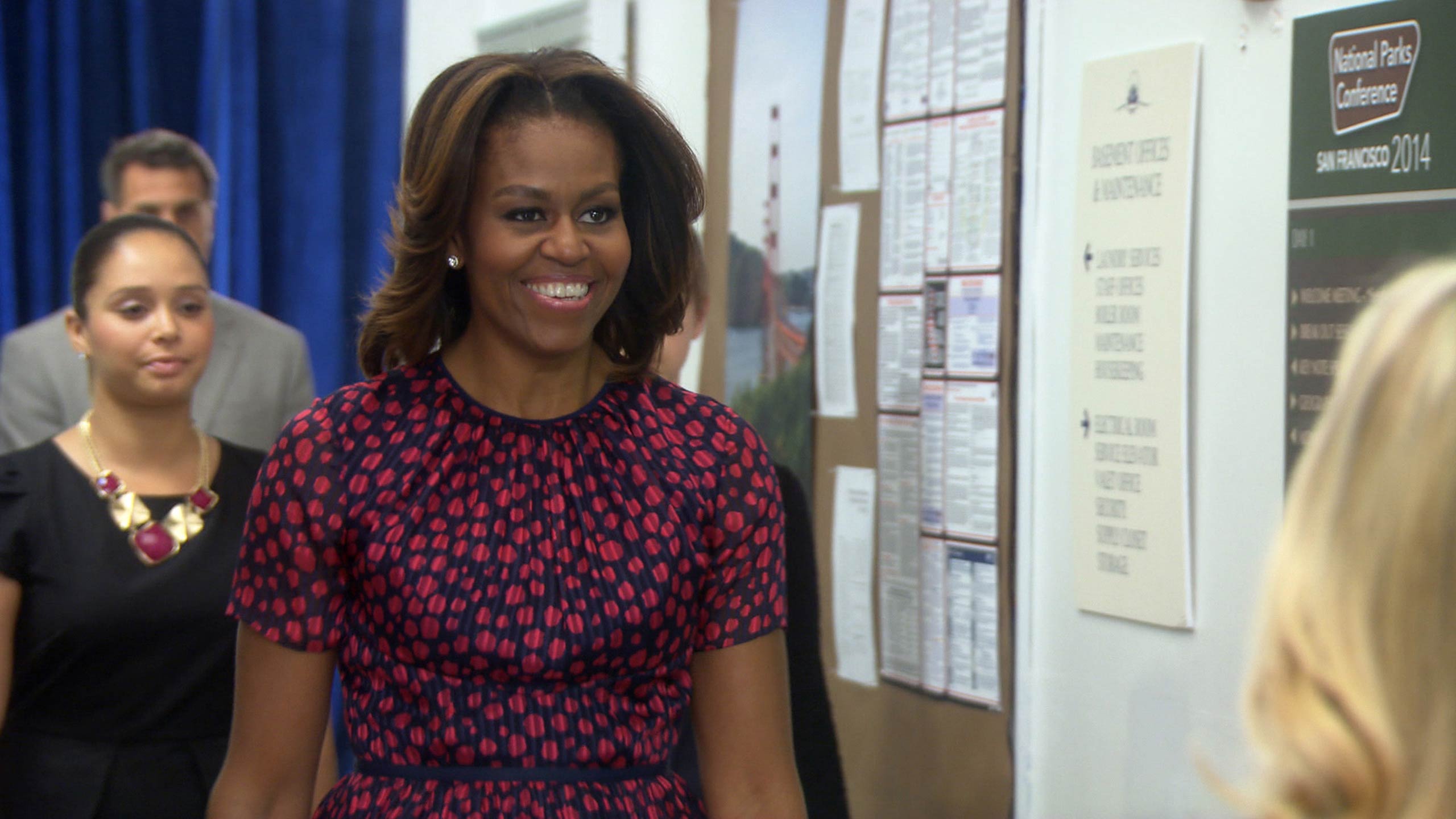 <strong>michelle Obama - Obama In Parks And Recreation , HD Wallpaper & Backgrounds
