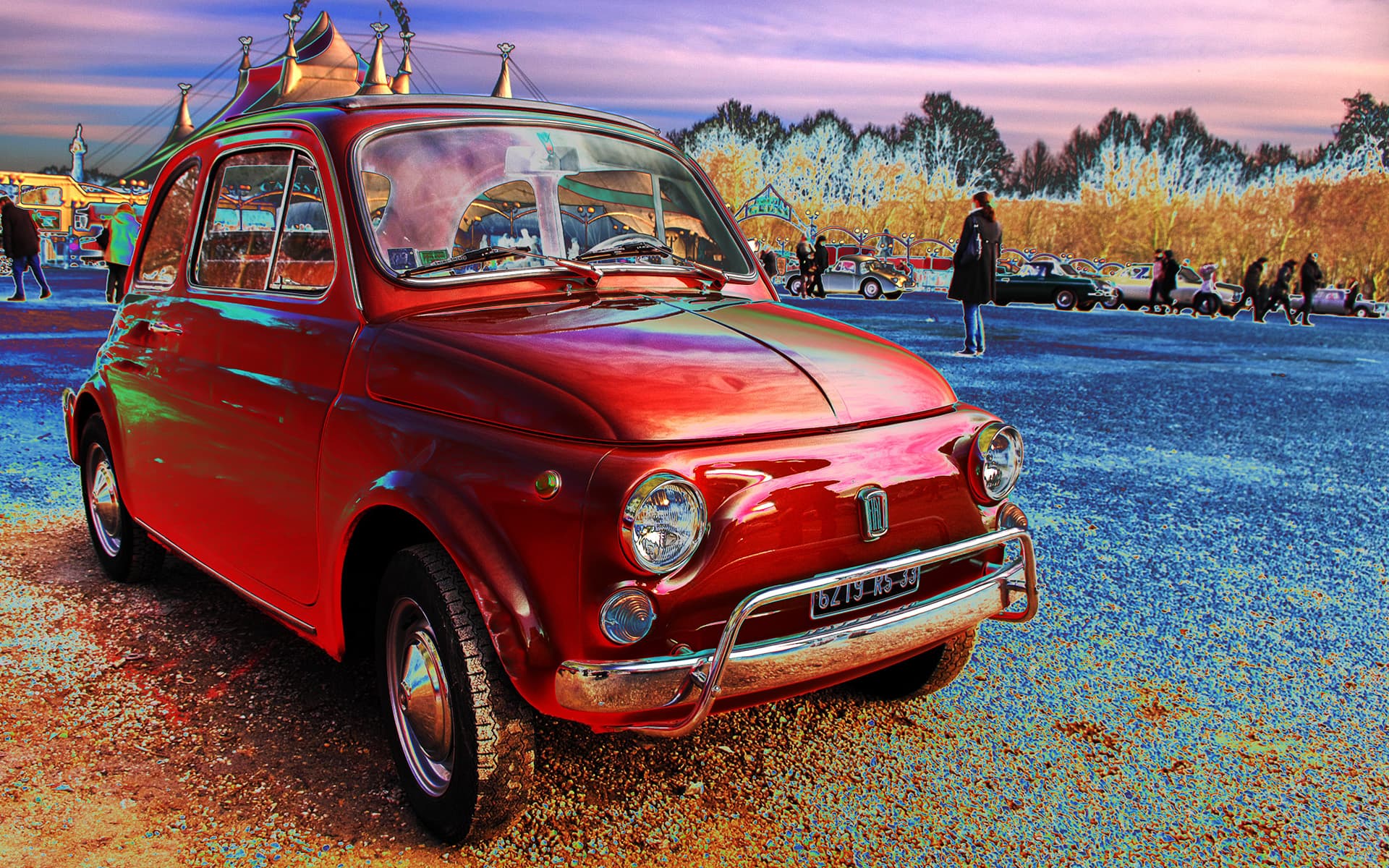 Fiat 500 Old , HD Wallpaper & Backgrounds