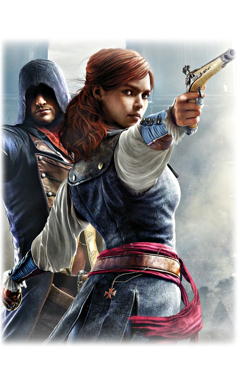 Assassins Creed Unity Arno Elise Wallpaper 800×1280 - Assassin's Creed Unity Elise , HD Wallpaper & Backgrounds