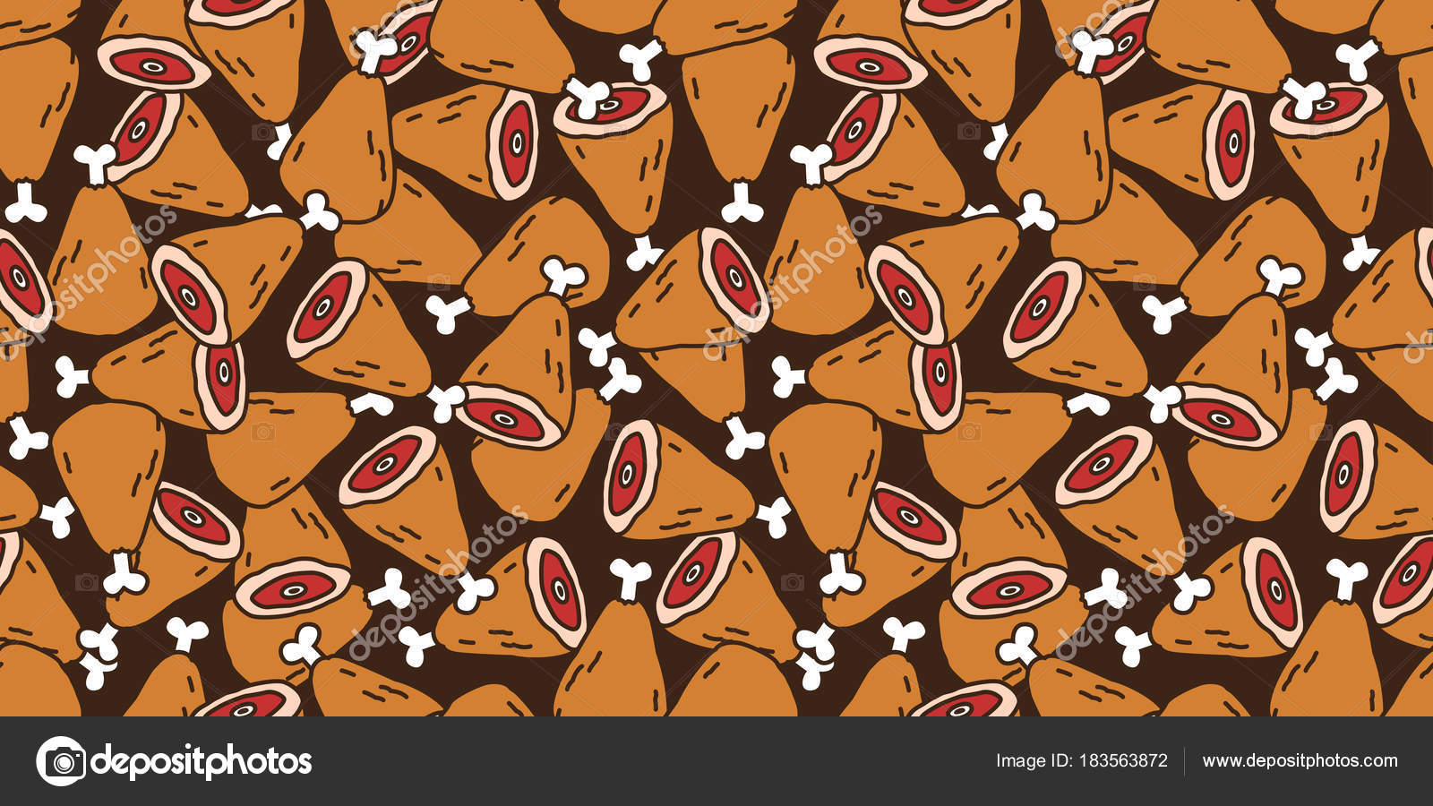 Carne Sin Carne Carnes Cordero Vector Wallpaper Aislado - Cartoon , HD Wallpaper & Backgrounds