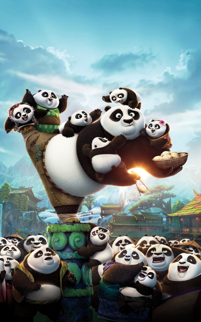 Kung Fu Panda 3 Cute Panda - Kung Fu Panda Wallpapers For Mobile , HD Wallpaper & Backgrounds