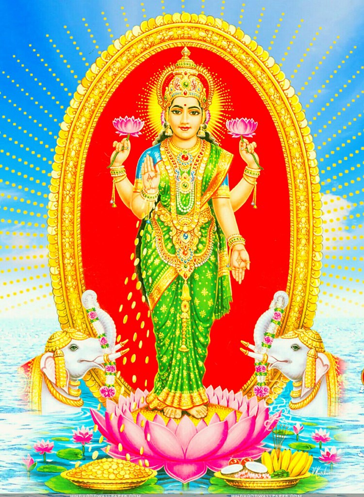 Mahalaxmi Hd Wallpaper - God Lakshmi , HD Wallpaper & Backgrounds