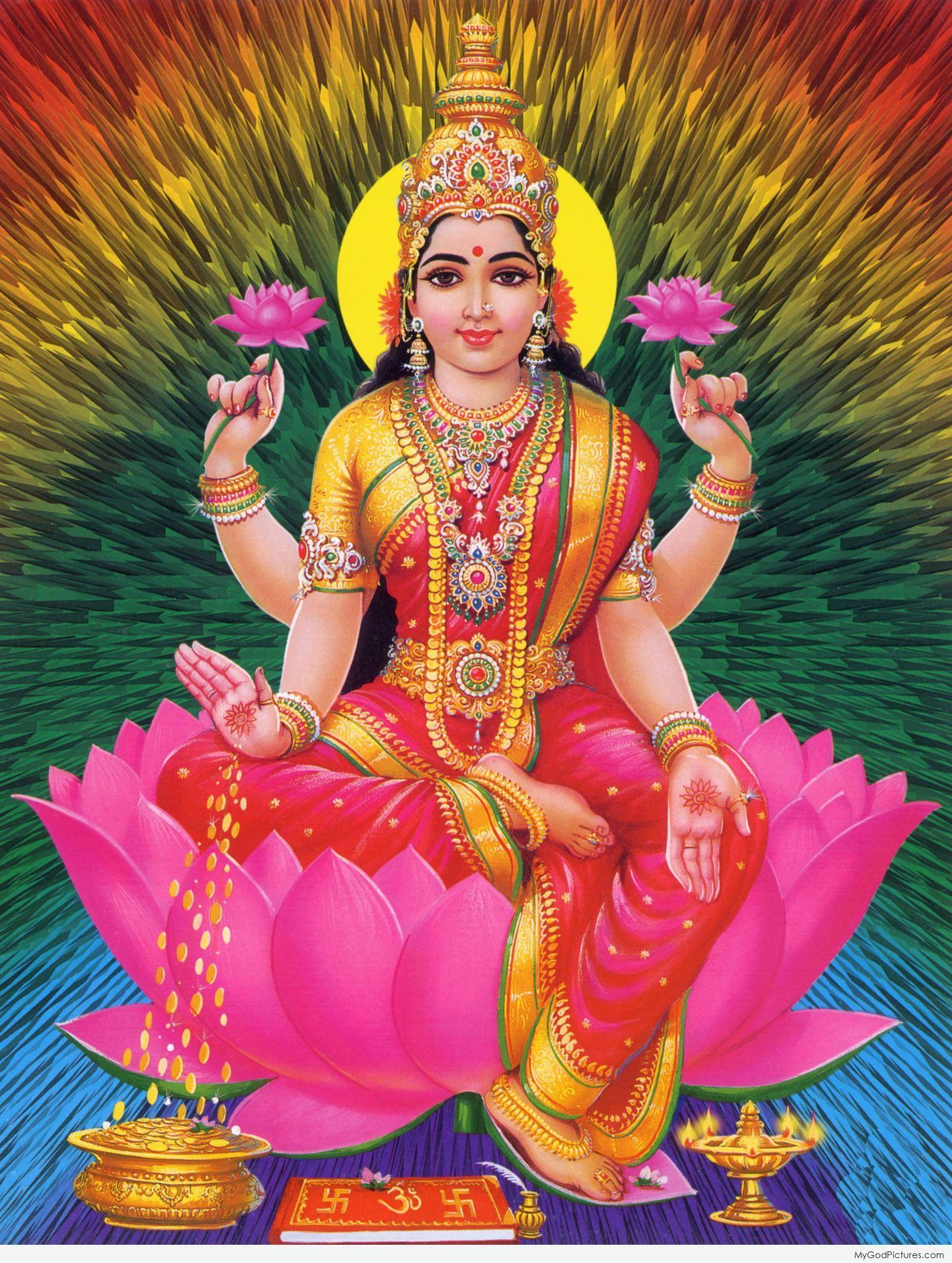 Mahalakshmi - Hd Lakshmi , HD Wallpaper & Backgrounds
