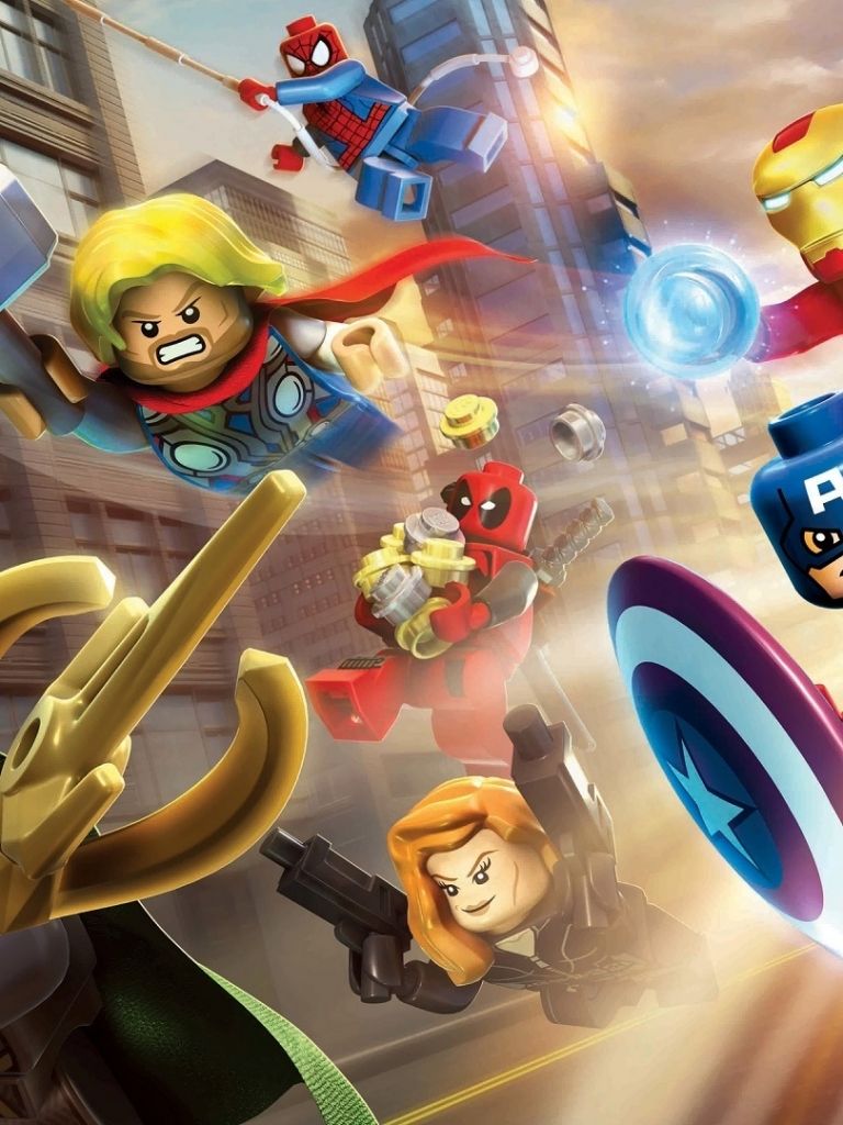 Video Game/lego Marvel Super Heroes Wallpaper Id - Lego Marvel Superheroes , HD Wallpaper & Backgrounds