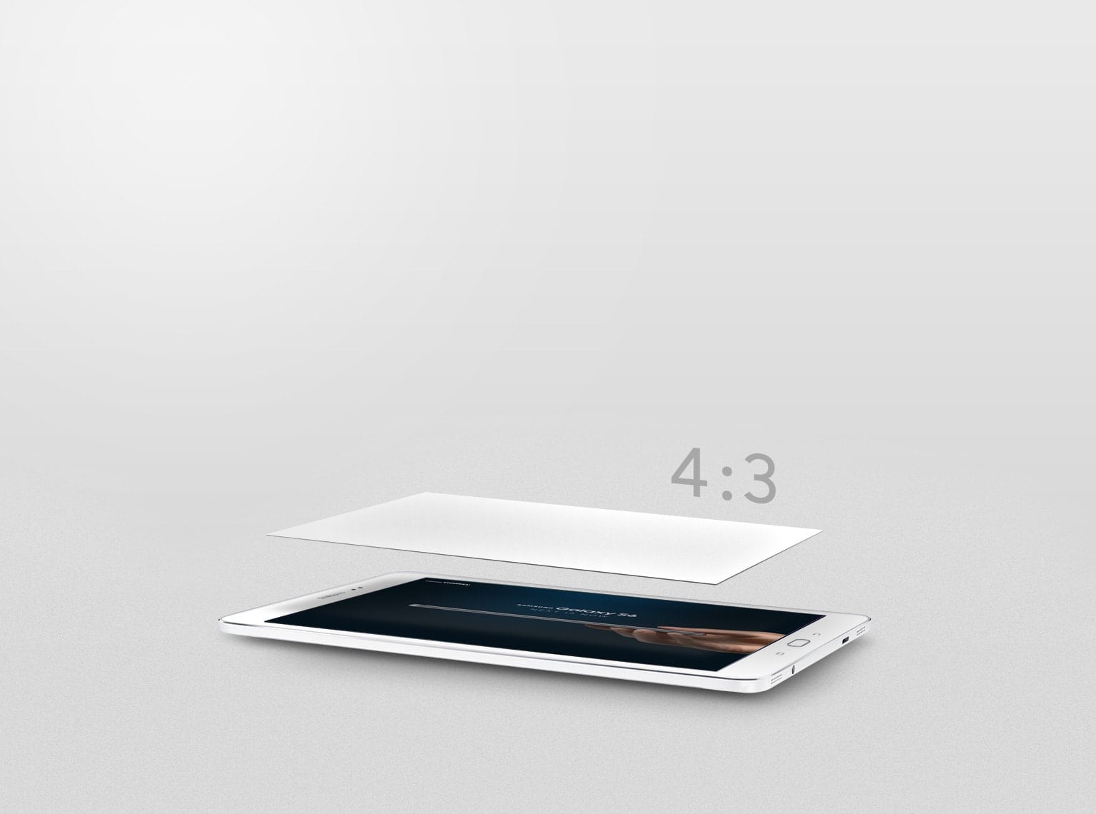 Side-view Of Galaxy Tab S2 Lying Face Up On Flat Surface - Gadget , HD Wallpaper & Backgrounds