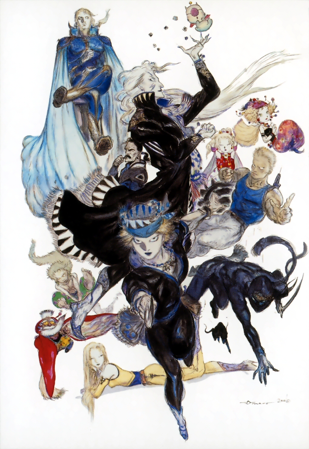 Party Artwork - Amano Final Fantasy 6 , HD Wallpaper & Backgrounds