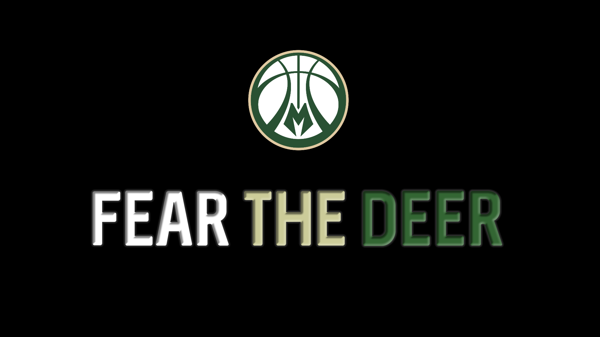 A Basic Bucks Wallpaper I Made [1920x1080] - Milwaukee Bucks Wallpaper 2019 , HD Wallpaper & Backgrounds