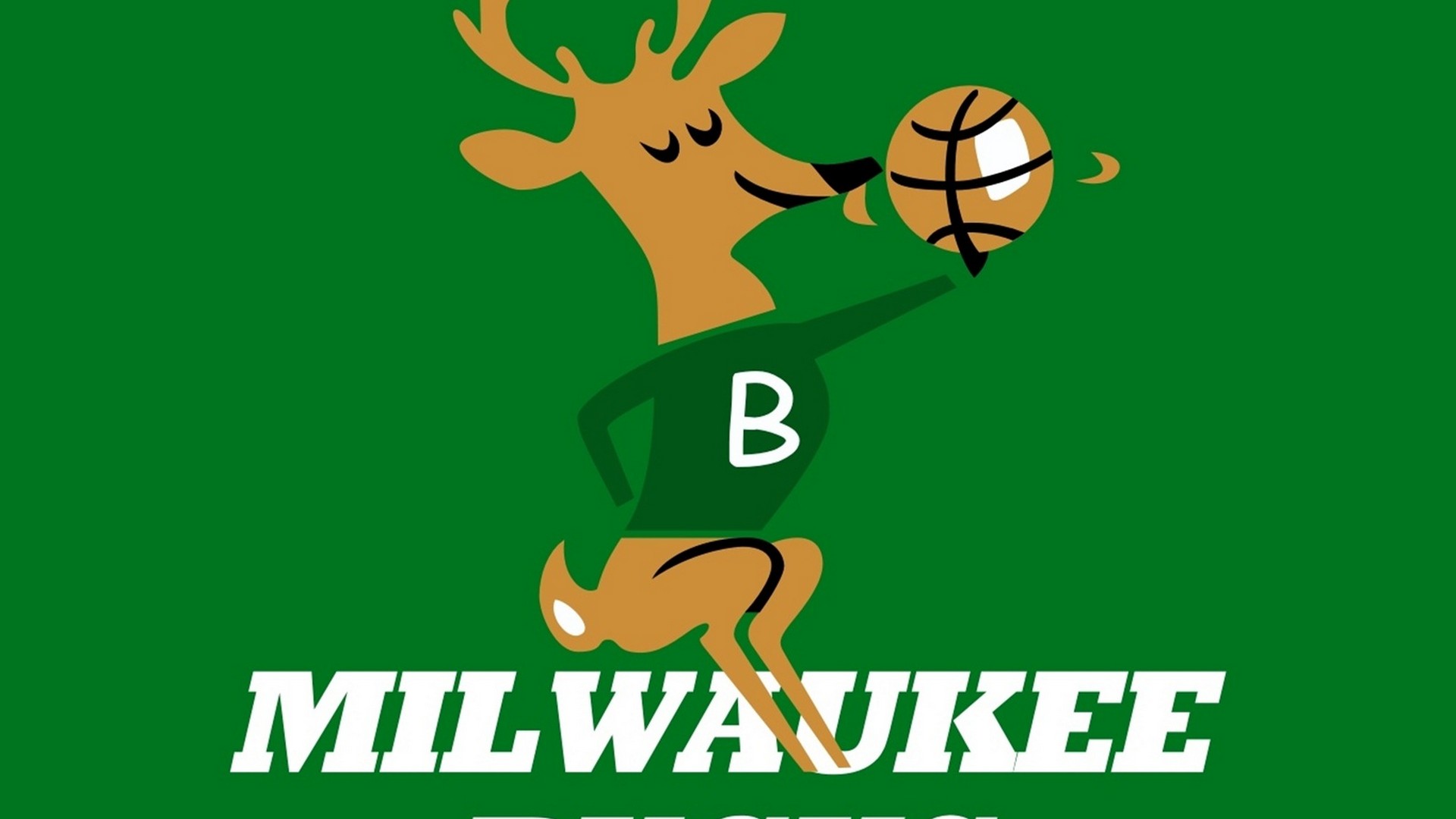 Milwaukee Bucks Wallpaper For Mac Backgrounds With - Milwaukee Bucks Throwback Logo , HD Wallpaper & Backgrounds