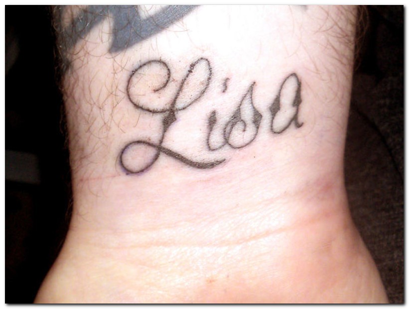 Tattoo With The Name Lisa , HD Wallpaper & Backgrounds
