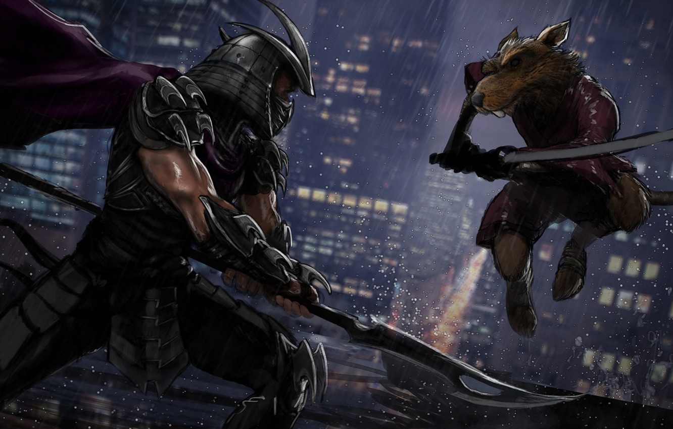 Photo Wallpaper Teenage Mutant Ninja Turtles, Tmnt, - Tmnt Shredder , HD Wallpaper & Backgrounds