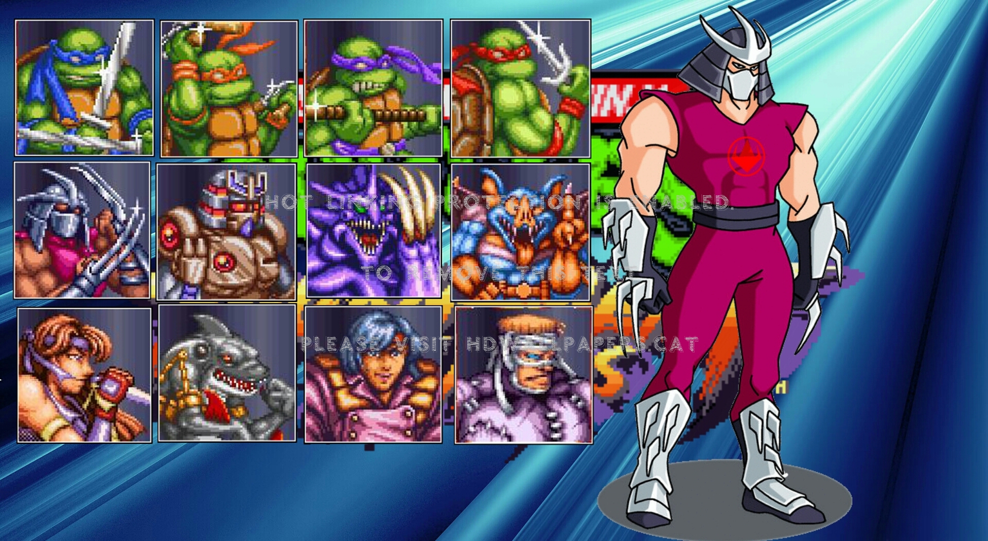 Turtles Tournament Fighters Snes Karai , HD Wallpaper & Backgrounds