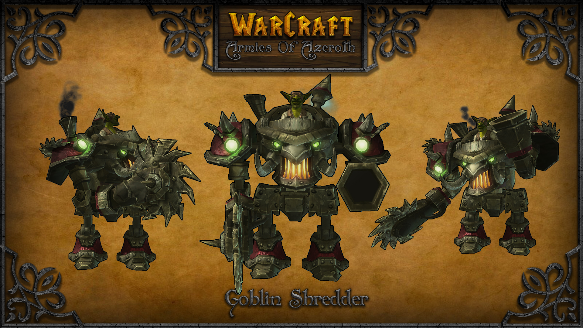 Add Media Report Rss Goblin Shredder - Warcraft Armies Of Azeroth Tauren , HD Wallpaper & Backgrounds