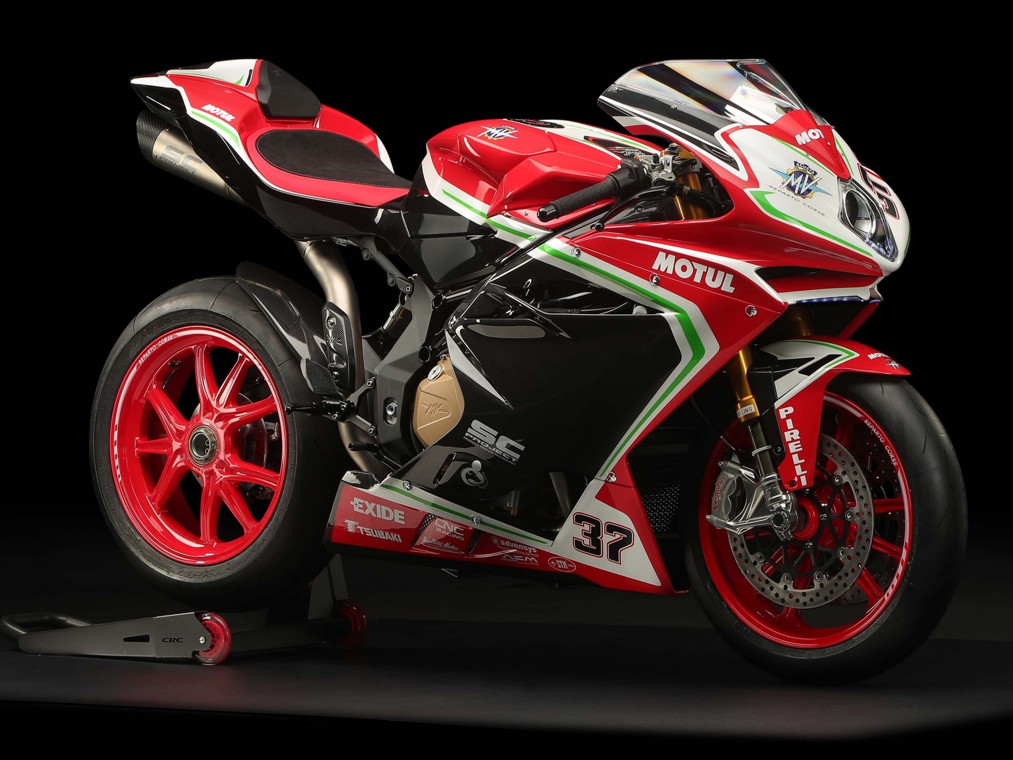 Mv Agusta F4 Rc, Red, Side View, Motorcycle - Mv Agusta 2019 , HD Wallpaper & Backgrounds