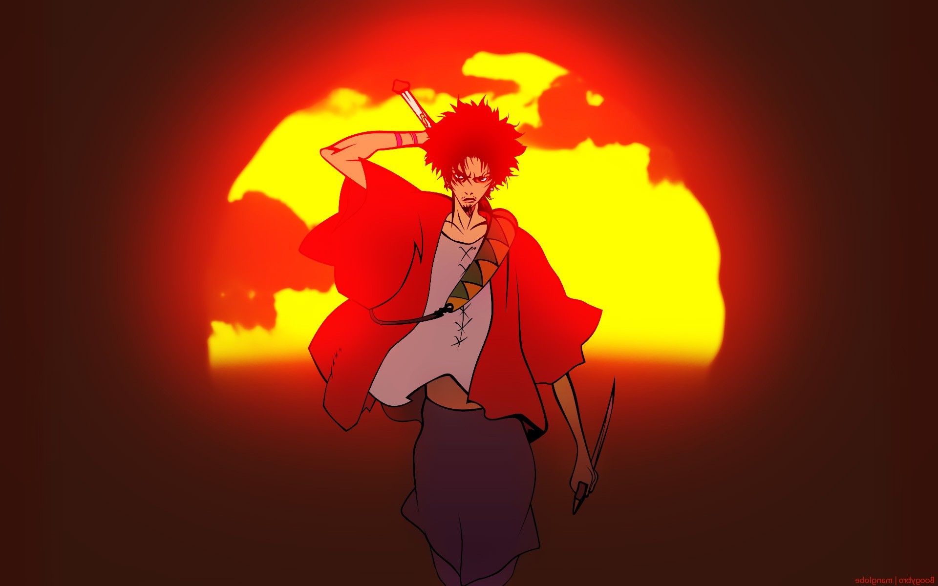 Samurai Champloo Mugen Anime Wallpaper And Background - Samurai Champloo Wallpaper Mugen , HD Wallpaper & Backgrounds