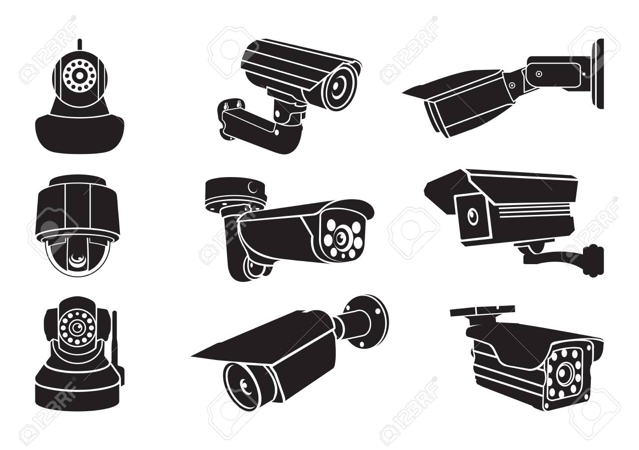 Cctv Clipart Video Surveillance Camera - Illustration , HD Wallpaper & Backgrounds