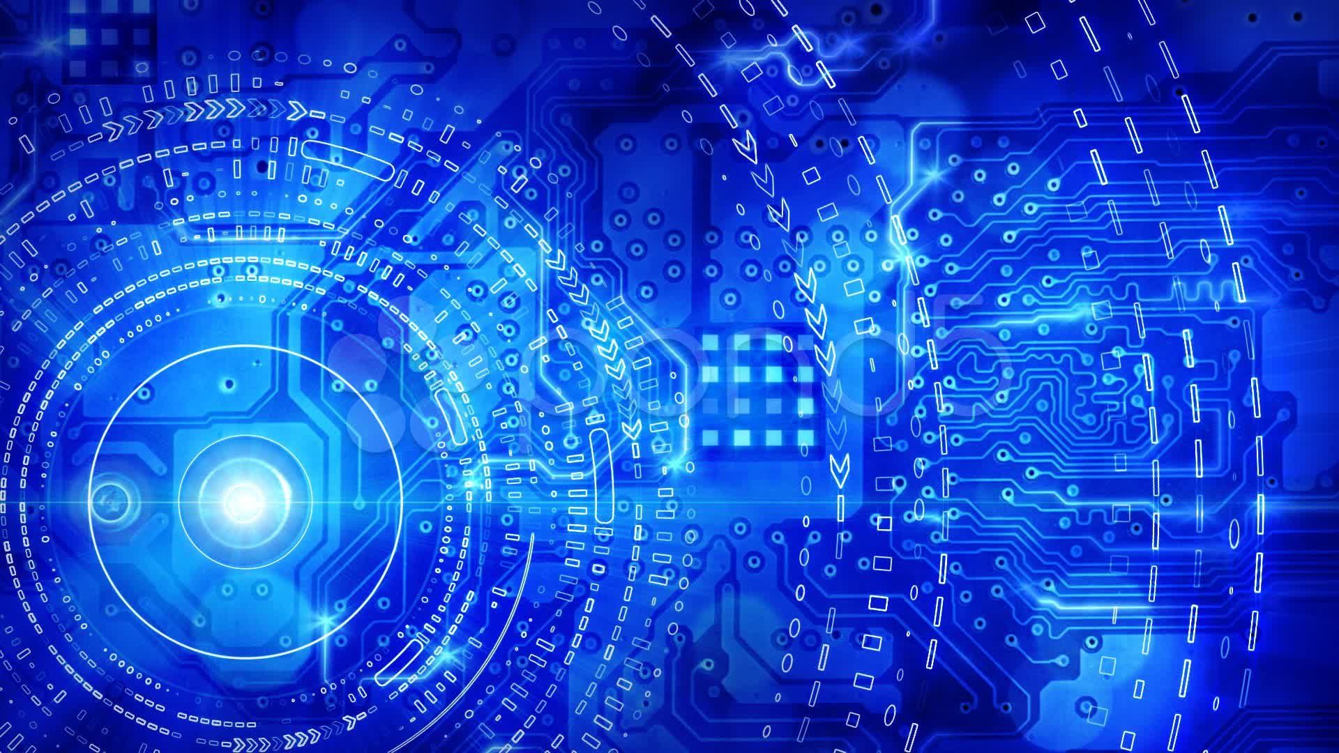 Wallpaper - Blue Circuit Board Hd , HD Wallpaper & Backgrounds