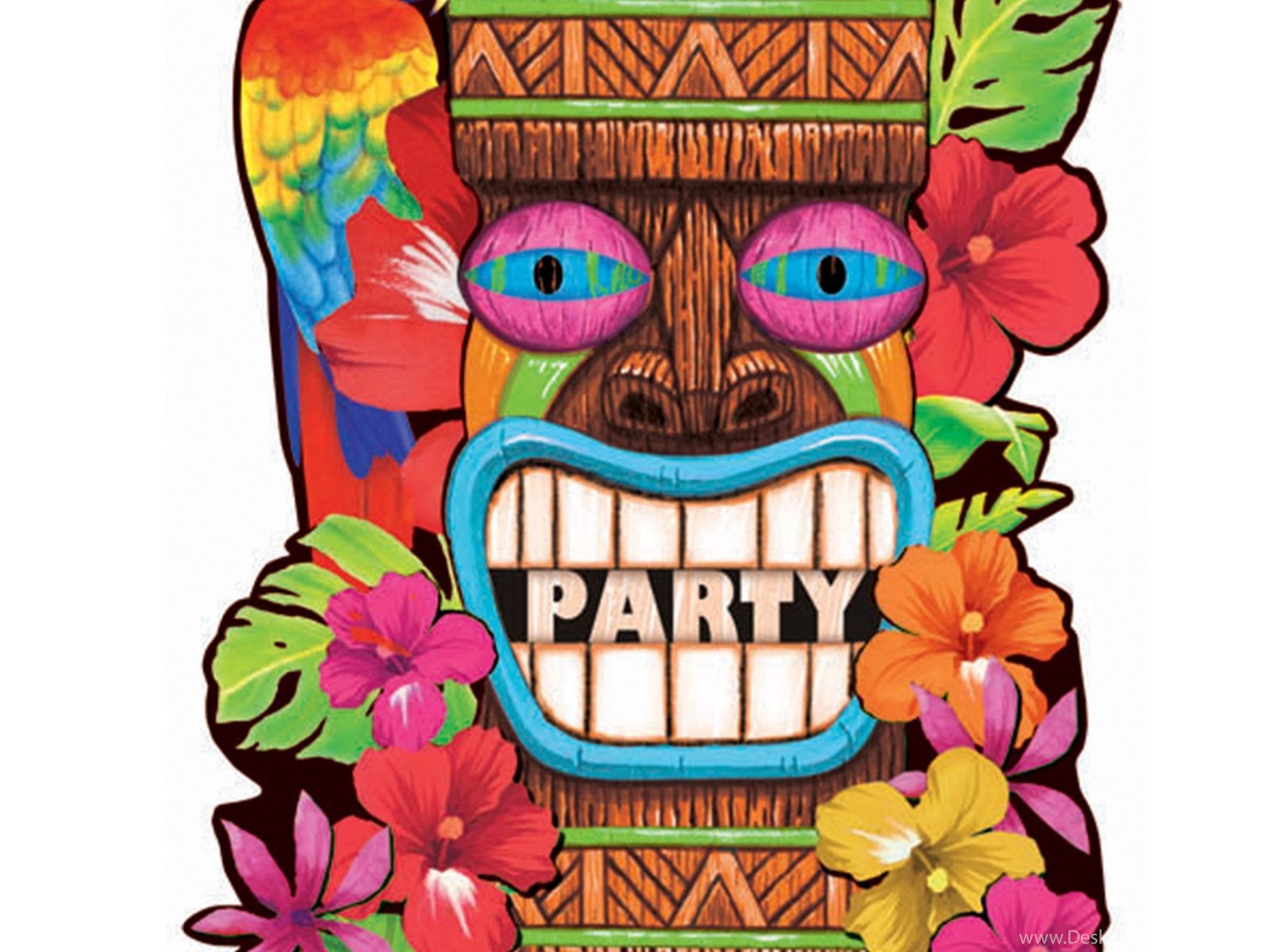 Fullscreen - Hawaiian Party Party Invitations Hawaiian Background , HD Wallpaper & Backgrounds