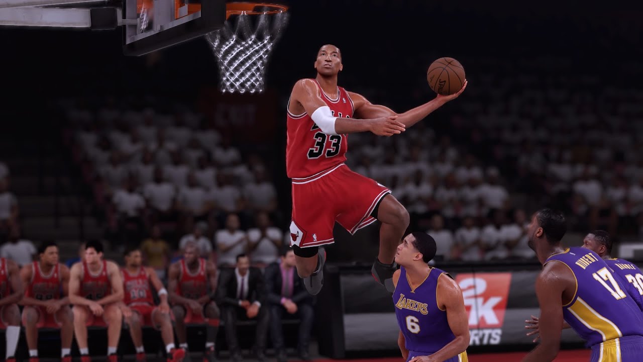 Nba 2k16 Scottie Pippen Alley Oop Windmill - Slam Dunk , HD Wallpaper & Backgrounds