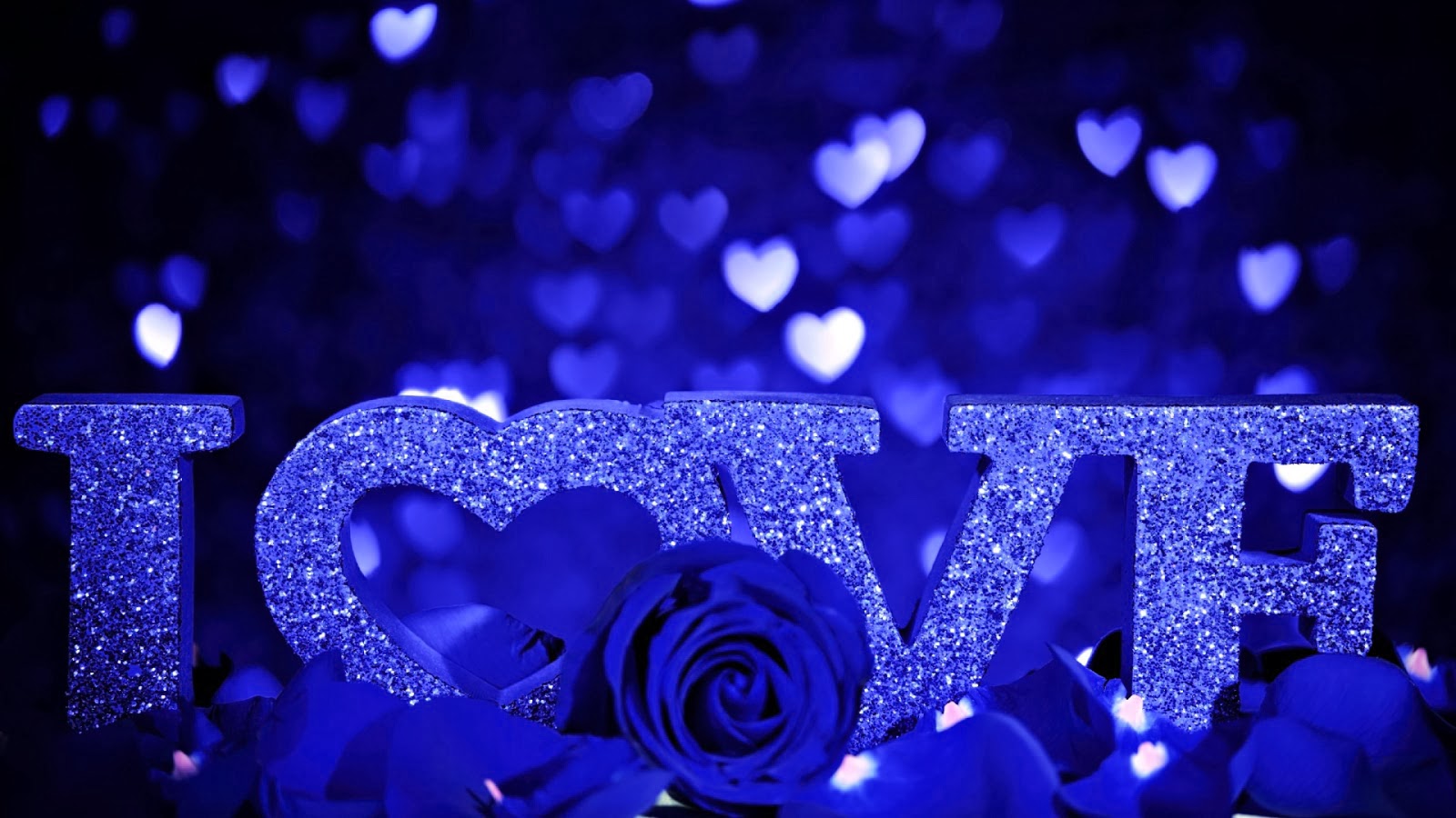 Eletragesi Blue Rose I Love You Images - Red Rose With Love Message , HD Wallpaper & Backgrounds