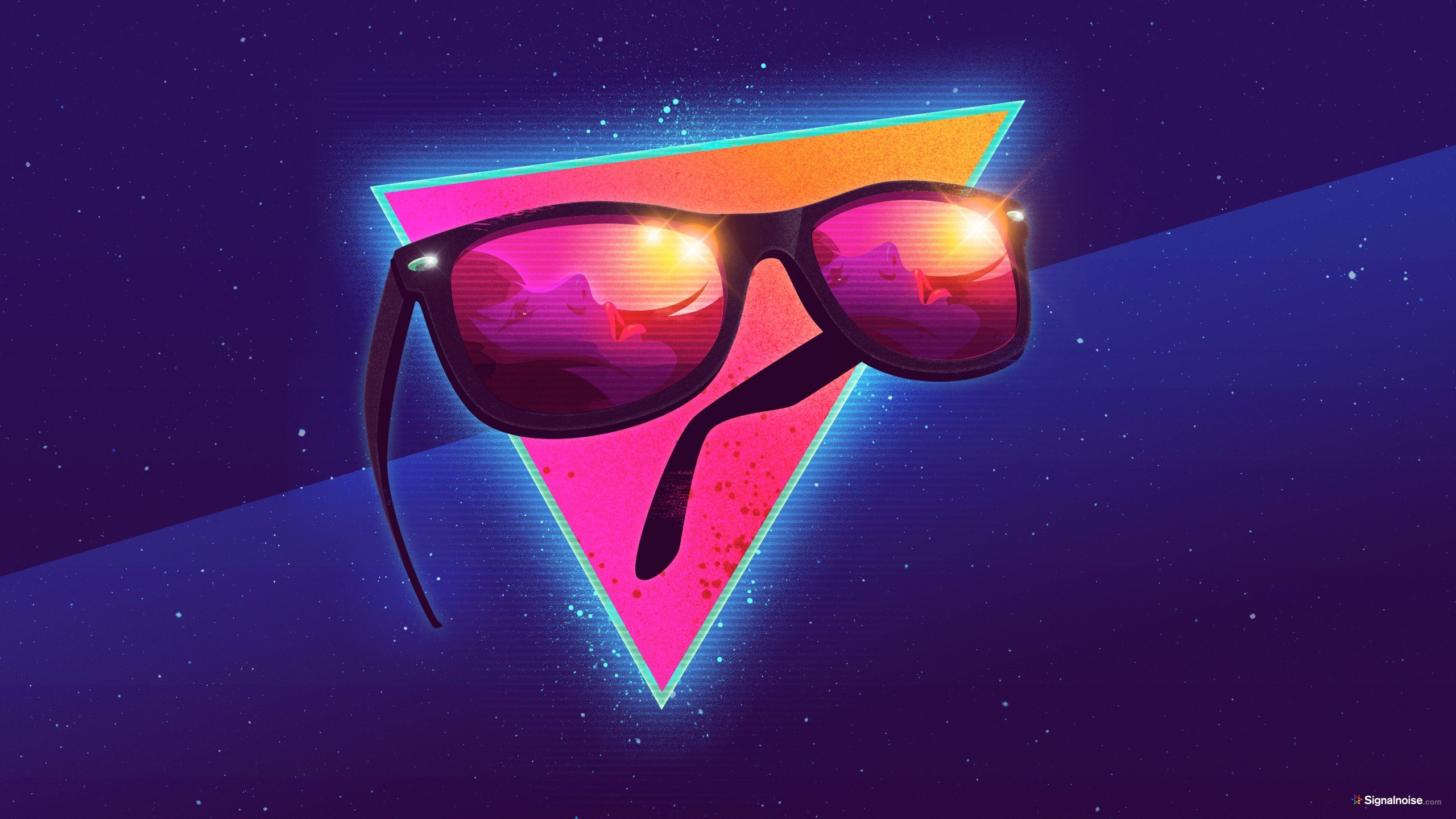 1980s Sunglasses Triangle Wallpaper And Background - 1980s Art Style , HD Wallpaper & Backgrounds