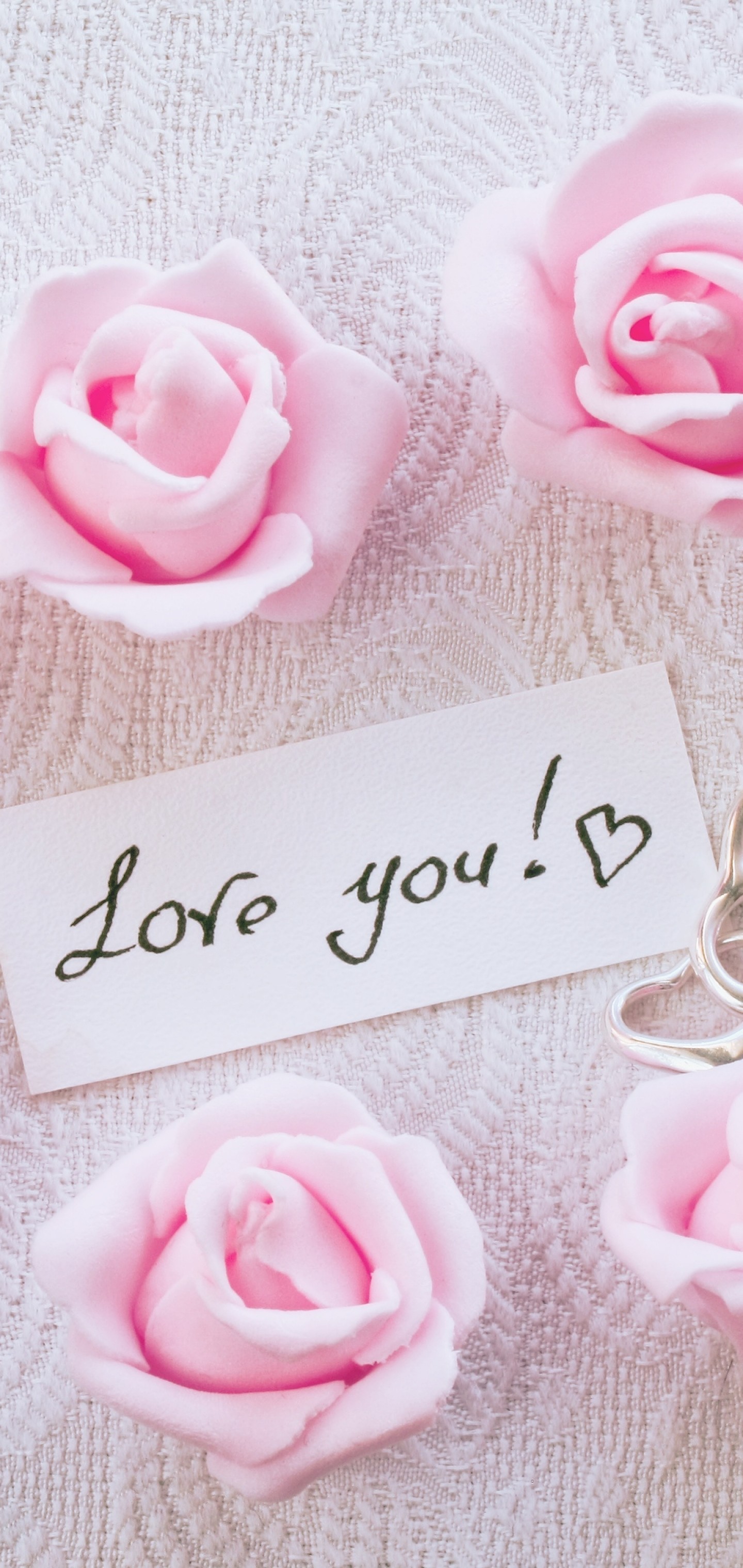 Pink Roses, Love You, Letter - Rose Pink I Love You , HD Wallpaper & Backgrounds