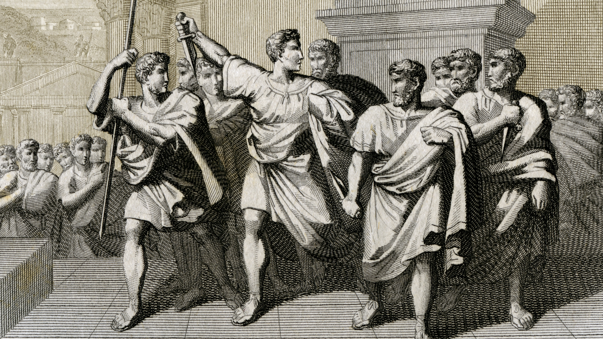 Brutus And Other Conspirators After Killing Julius , HD Wallpaper & Backgrounds