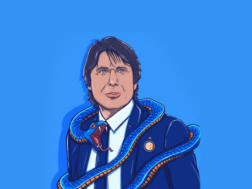Tom Griffiths Football Illustrations - Inter Milan , HD Wallpaper & Backgrounds