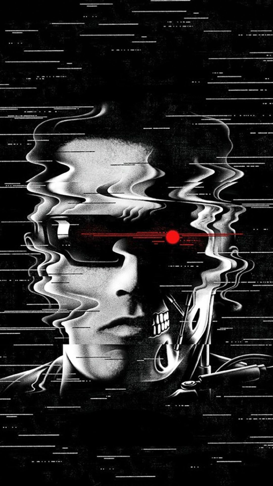 Art Creative Movie Cinema Terminator Genisys Robot - Terminator Poster , HD Wallpaper & Backgrounds