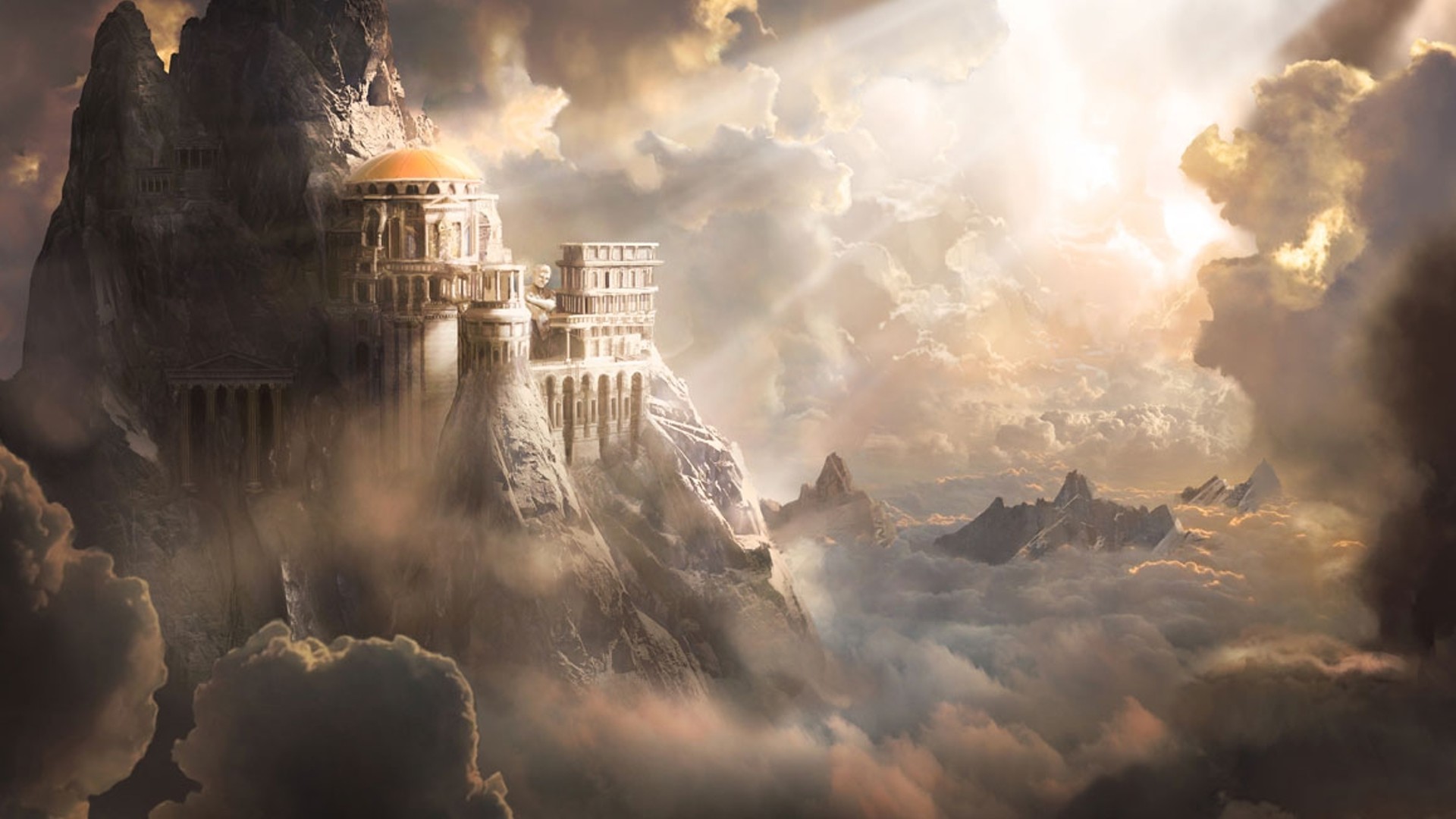 Mount Olympus - Greek Mythology Mount Olympus , HD Wallpaper & Backgrounds