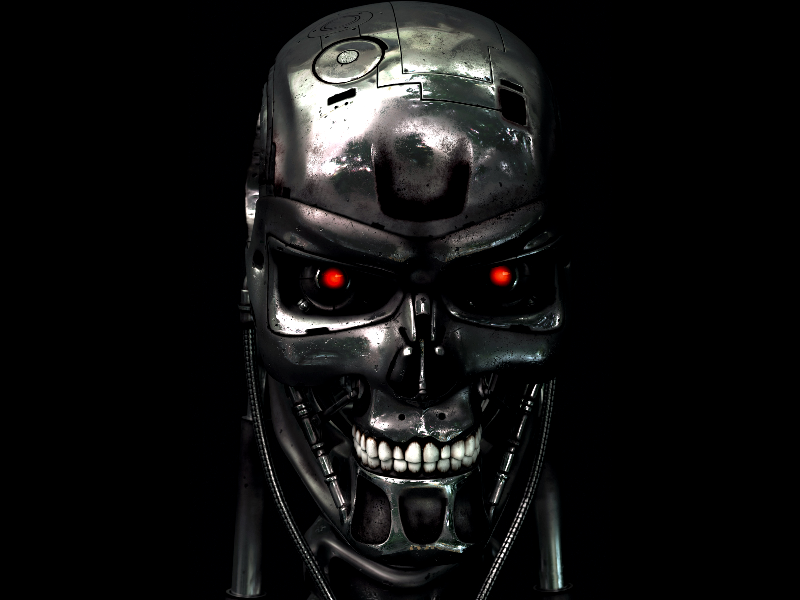 Terminator Skull , HD Wallpaper & Backgrounds