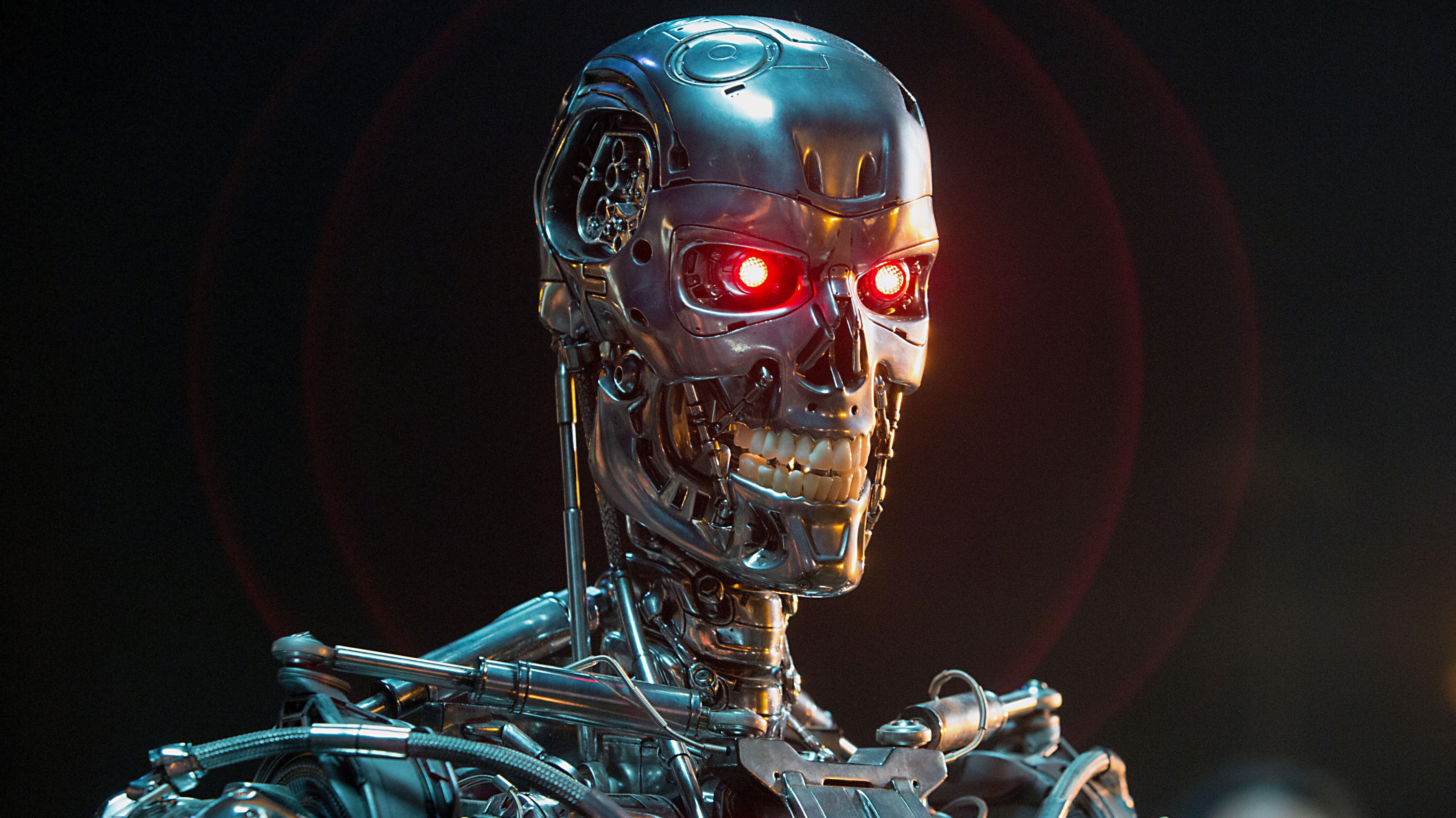 Scifi, Robot, Cyborg, Download,abstract Backgrounds, - Terminator Machine , HD Wallpaper & Backgrounds