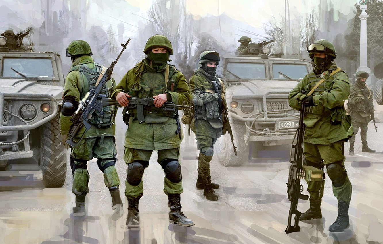 Photo Wallpaper Polite People, Modern Russian Infantry, - Modern Russian Soldier Art , HD Wallpaper & Backgrounds