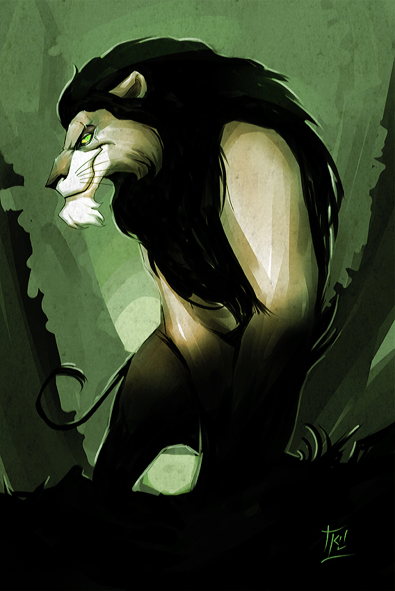 Scar - Scar The Lion King Art , HD Wallpaper & Backgrounds