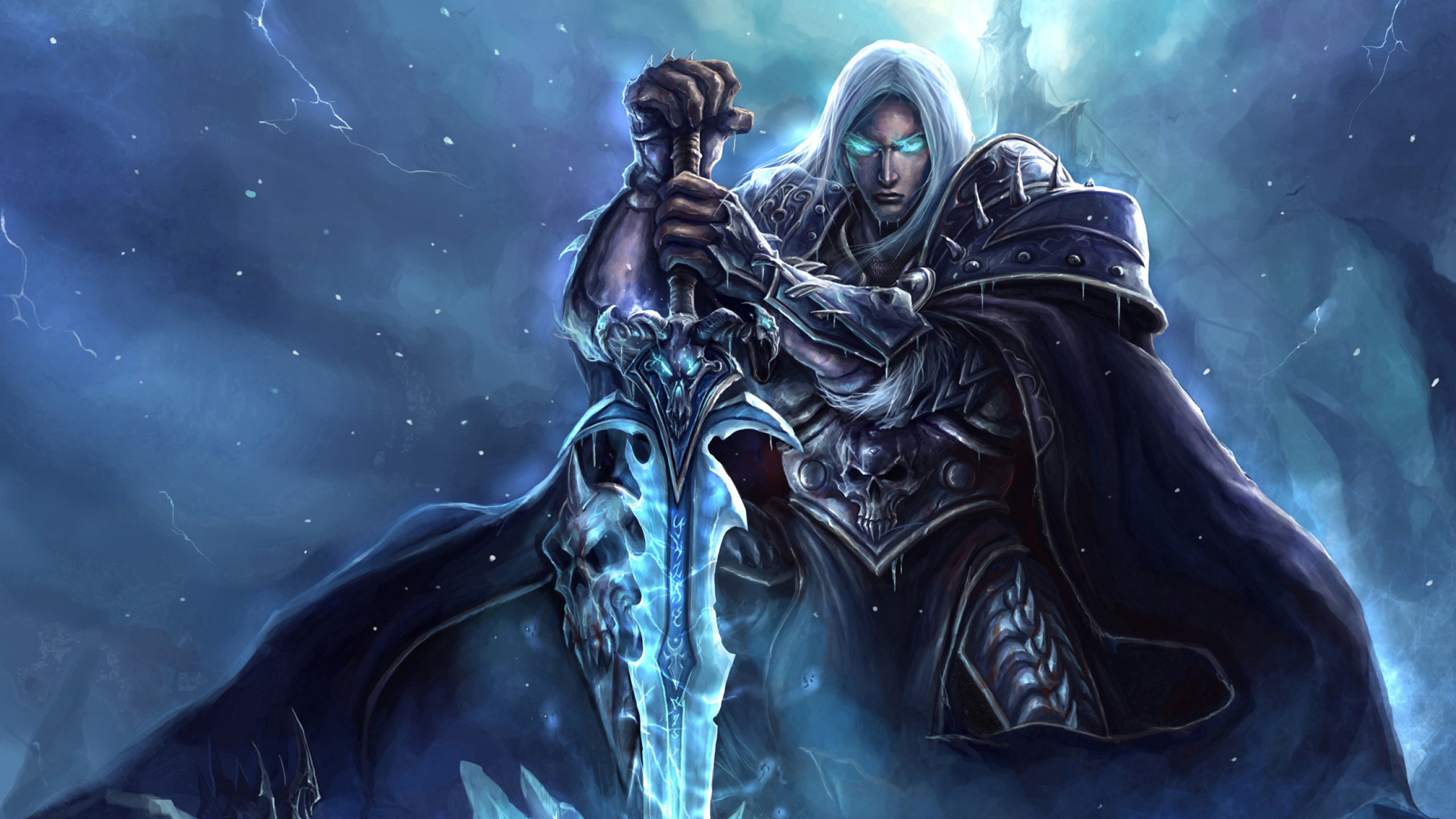 Hd Wallpaper - World Of Warcraft Lich King Art , HD Wallpaper & Backgrounds