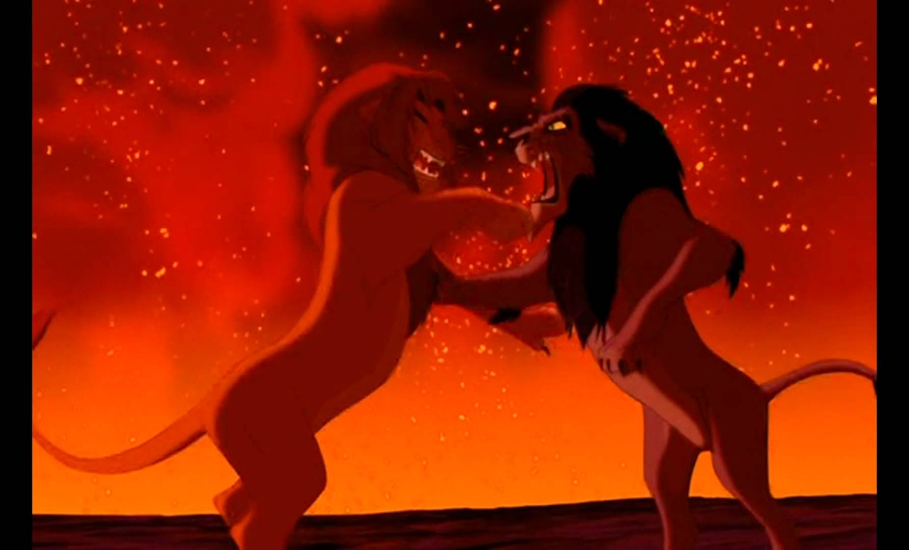 This Is The Fight Scene In The Movie Lion King By Far - Lion King Simba Vs Scar , HD Wallpaper & Backgrounds