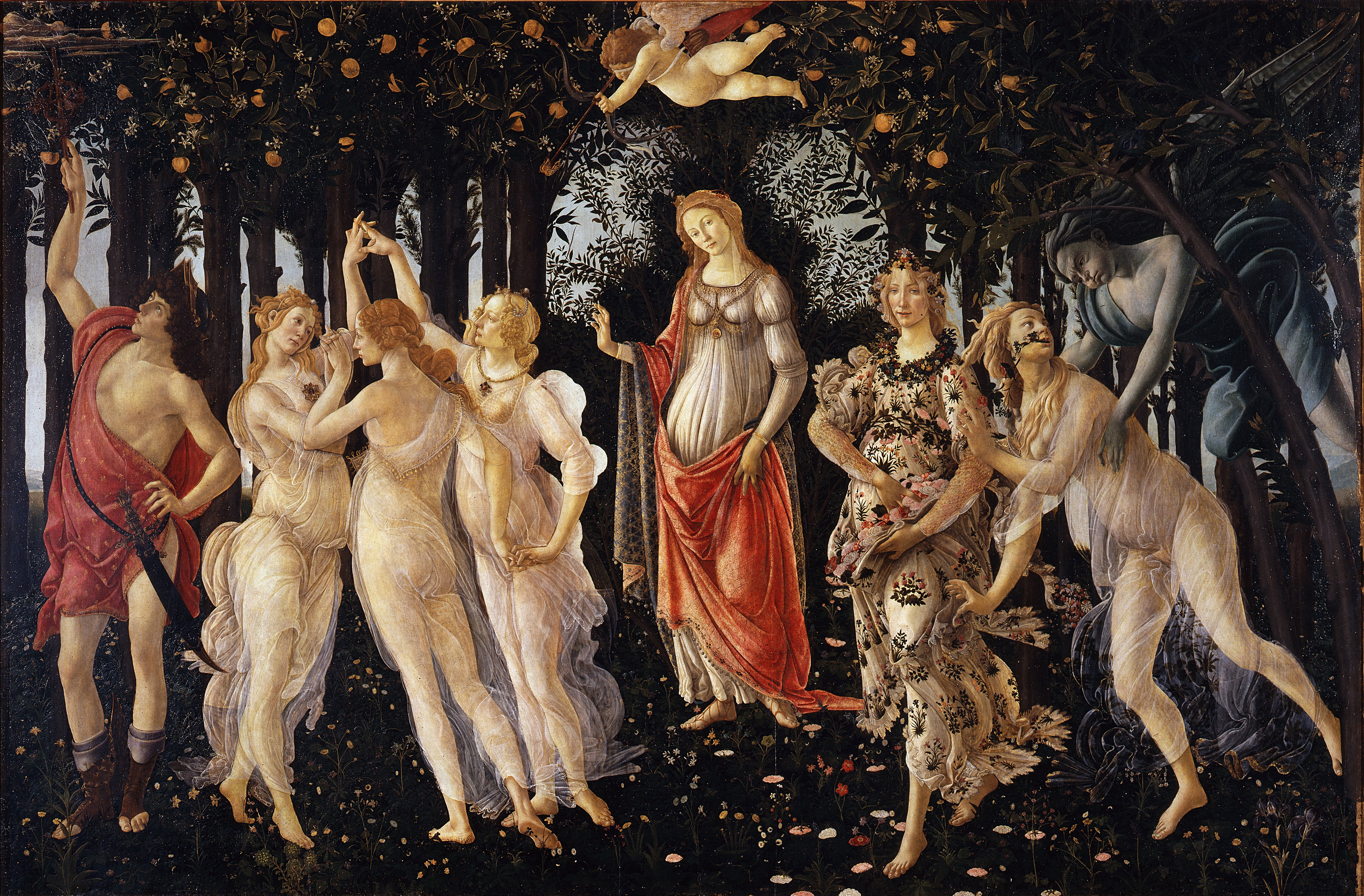 Primavera - Primavera Botticelli , HD Wallpaper & Backgrounds