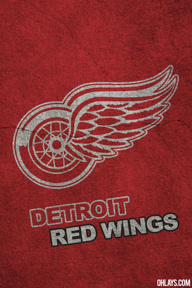 Detroit Red Wings Iphone Wallpaper - Detroit Redwings Logo Png , HD Wallpaper & Backgrounds