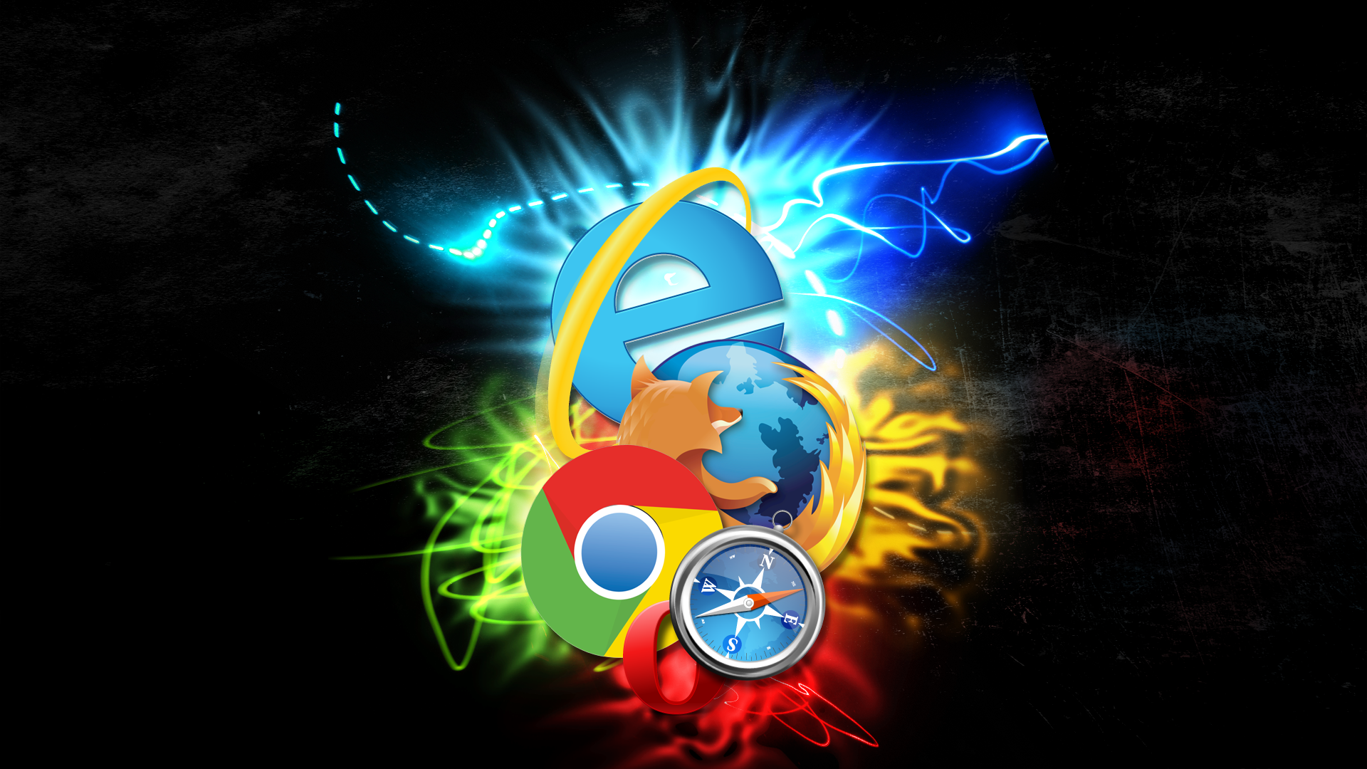 Awesome Firefox Wallpaper 21861 - Cyber Café Logo Hd , HD Wallpaper & Backgrounds