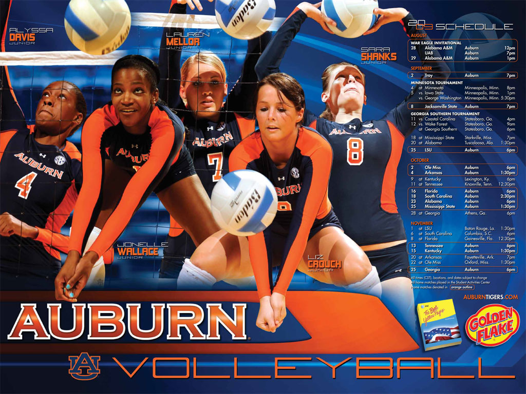 Auburn University Wallpaper - Ncaa Volleyball Poster , HD Wallpaper & Backgrounds
