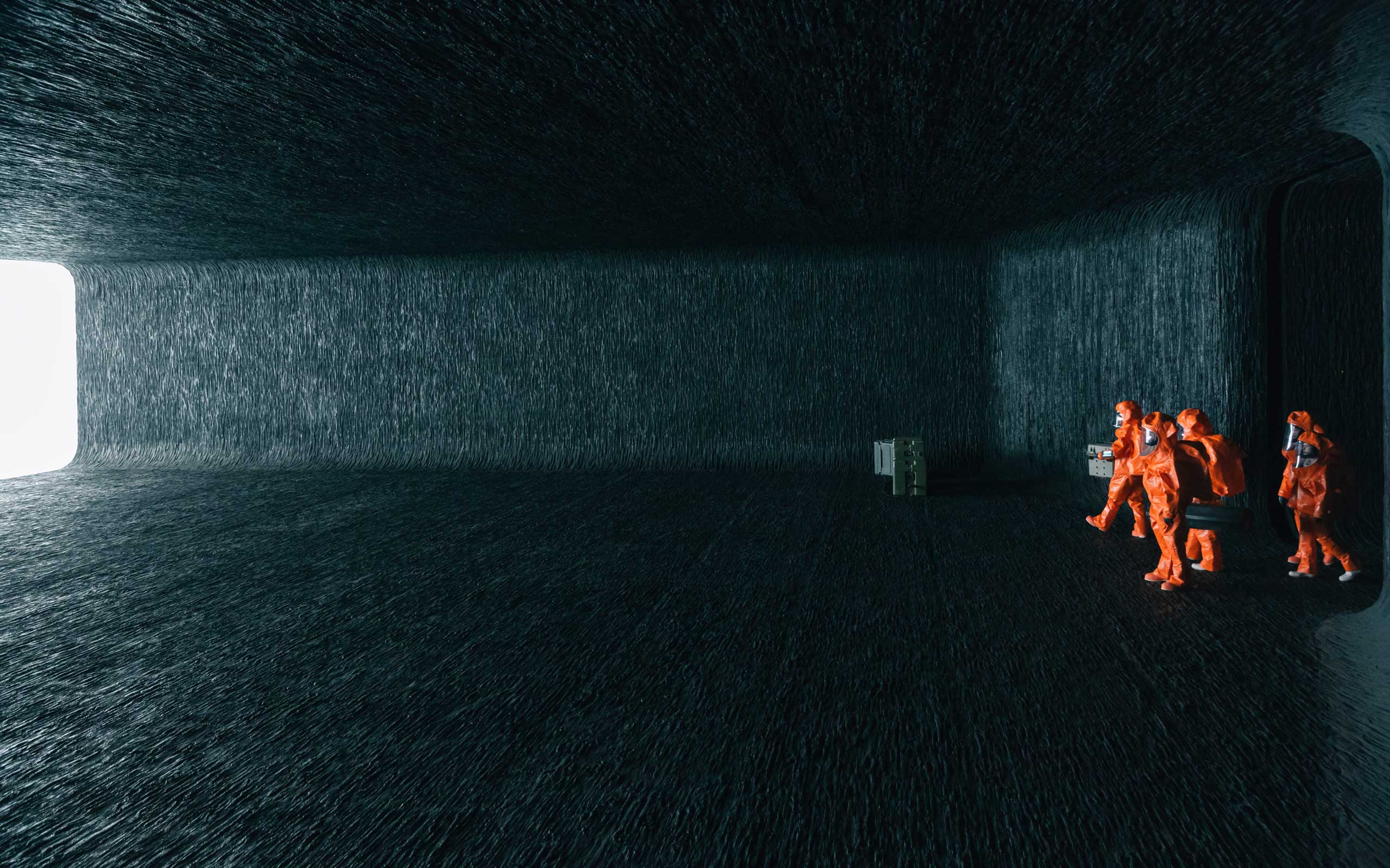 A Scene Inside The Spaceship's Chamber From The Film - Arrival Movie Scene , HD Wallpaper & Backgrounds