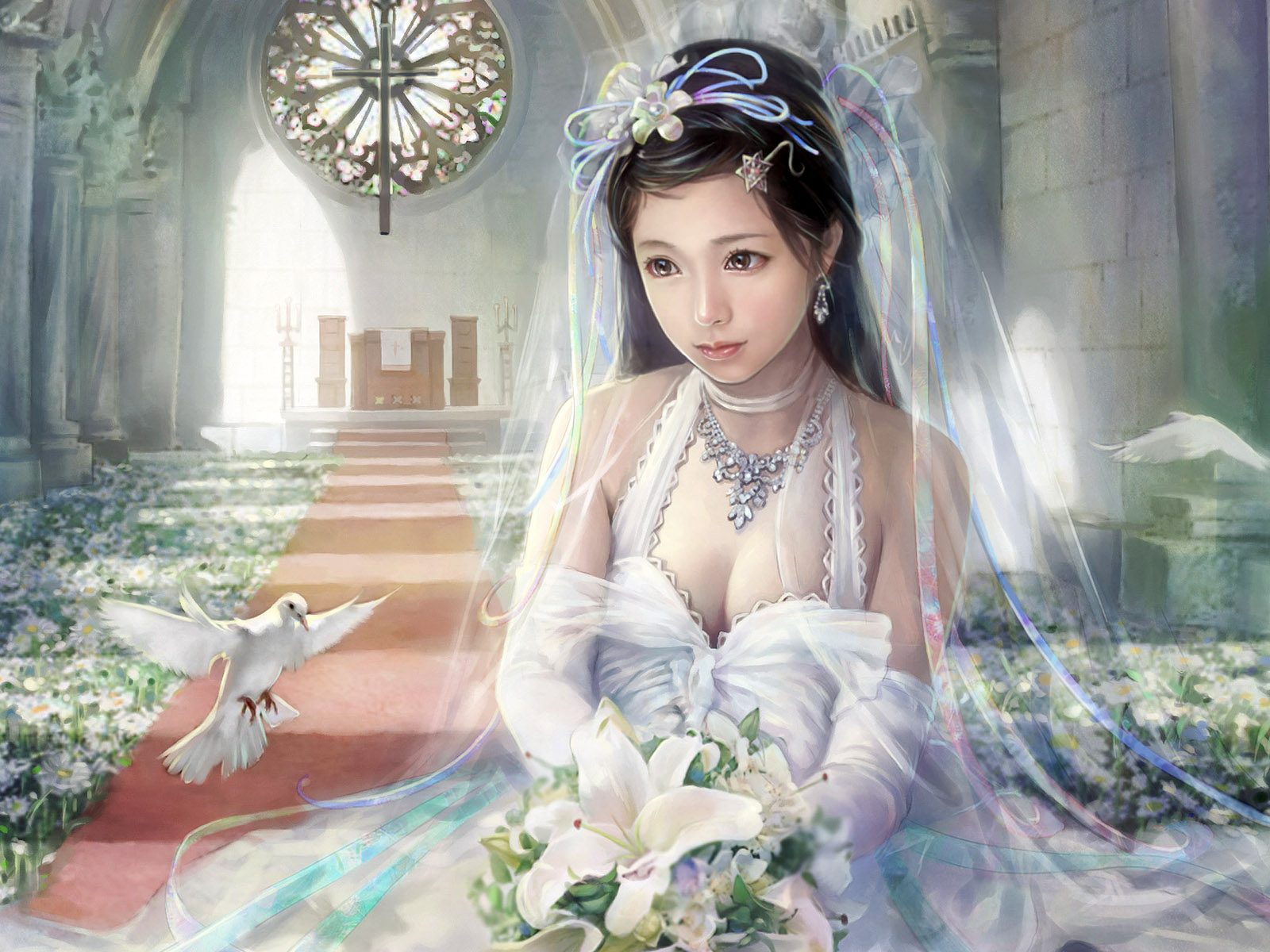 Wallpaper I-chen Lin Fantasy Girls - Beautiful Girl Sad Hd , HD Wallpaper & Backgrounds